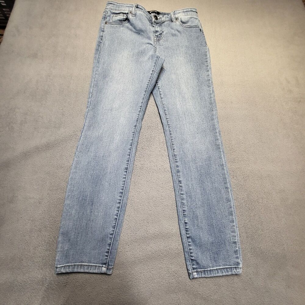 Buffalo David Bitton Jeans Womens 6 Blue Aubrey Soft Ankle Grazer Distressed